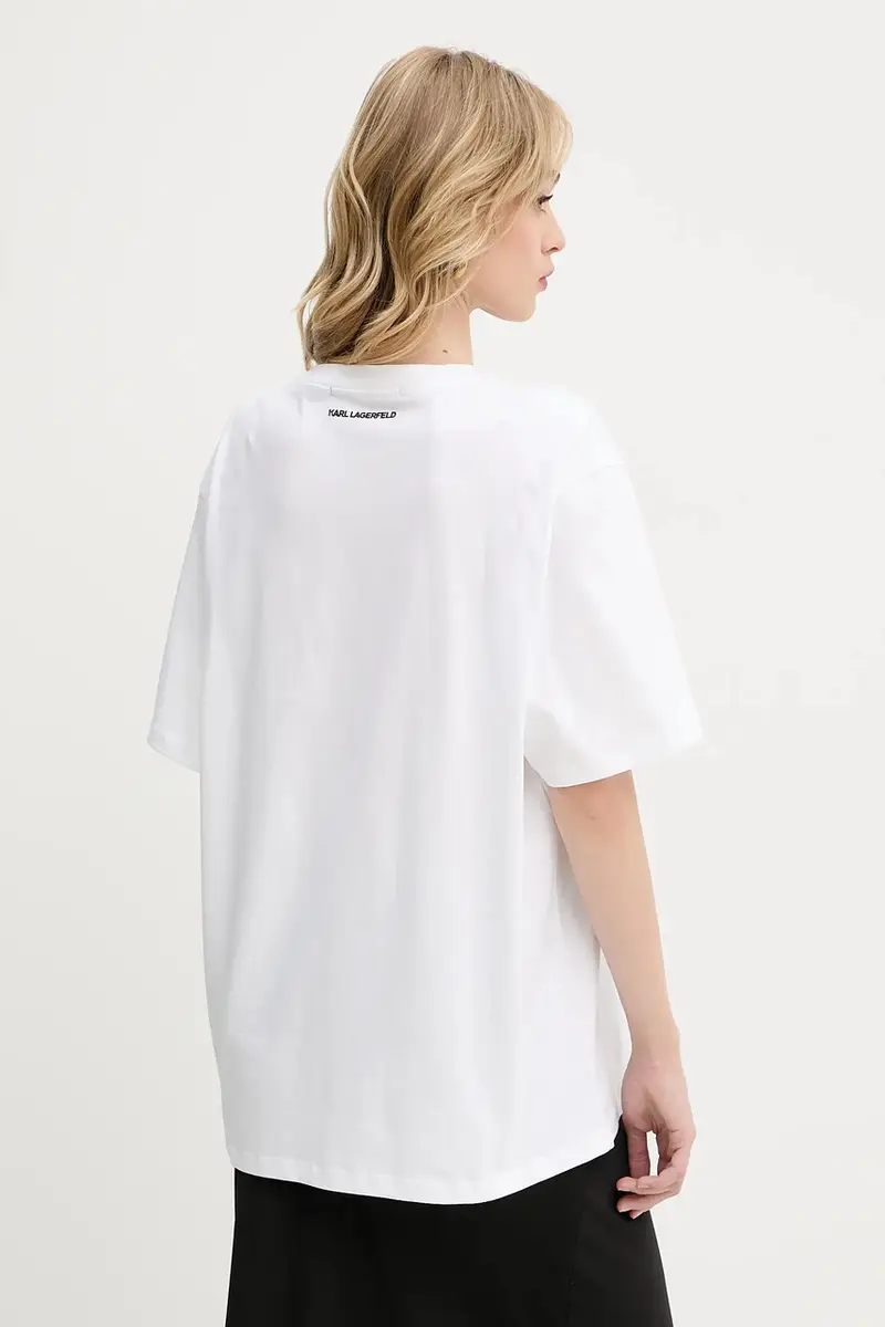 Karl Lagerfeld T-shirt Donna Bianco 3243138 miniatura 3