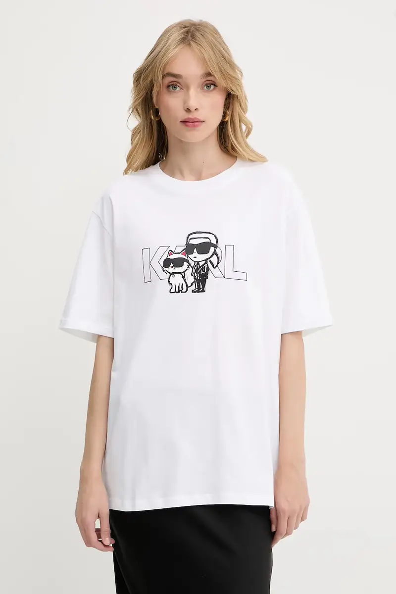 Karl Lagerfeld T-shirt Donna Bianco 3243138