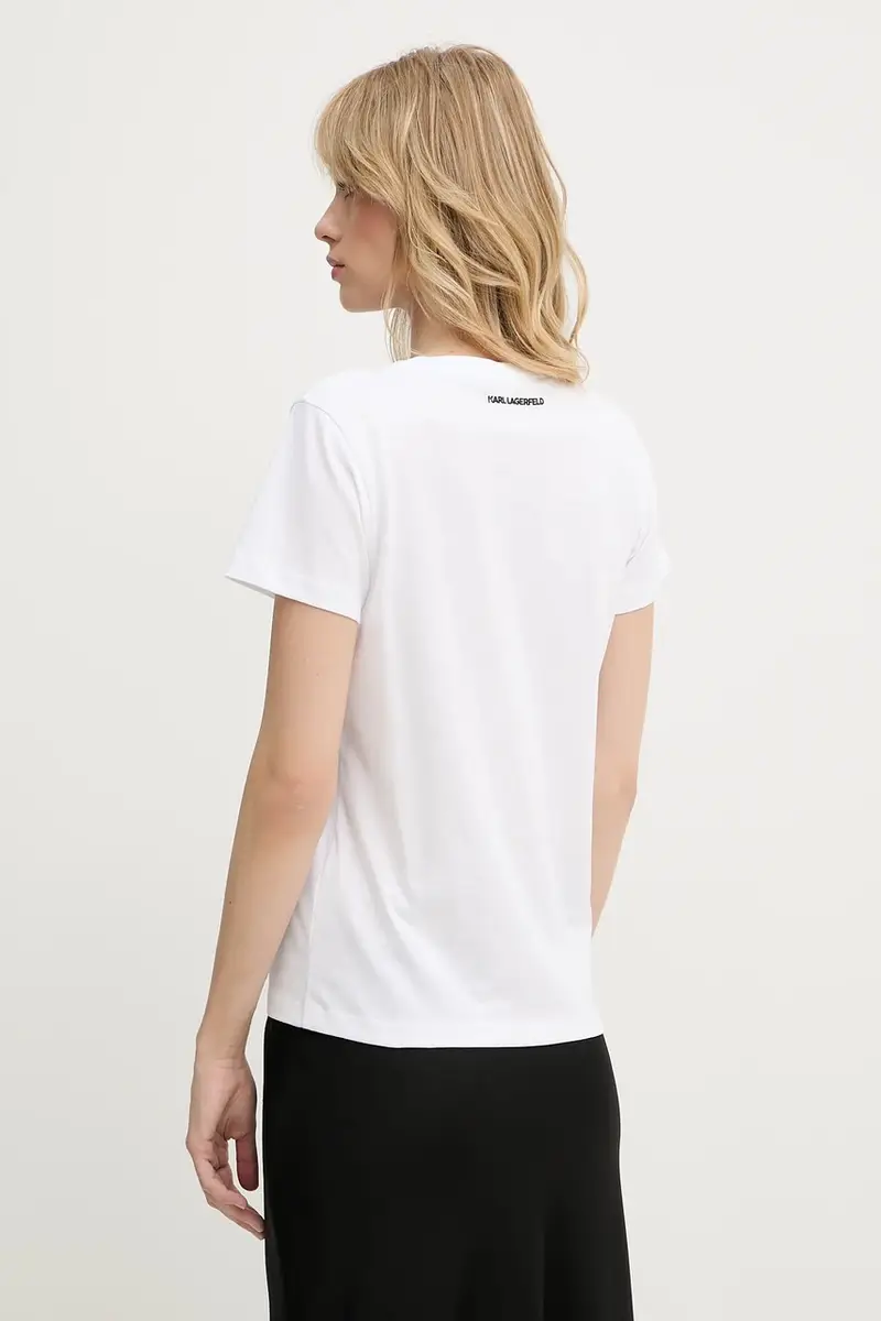 Karl Lagerfeld T-shirt Donna Bianco 3243119 miniatura 3