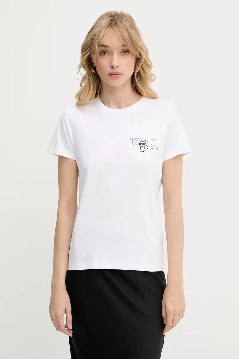 Karl Lagerfeld T-shirt Donna Bianco 3243119