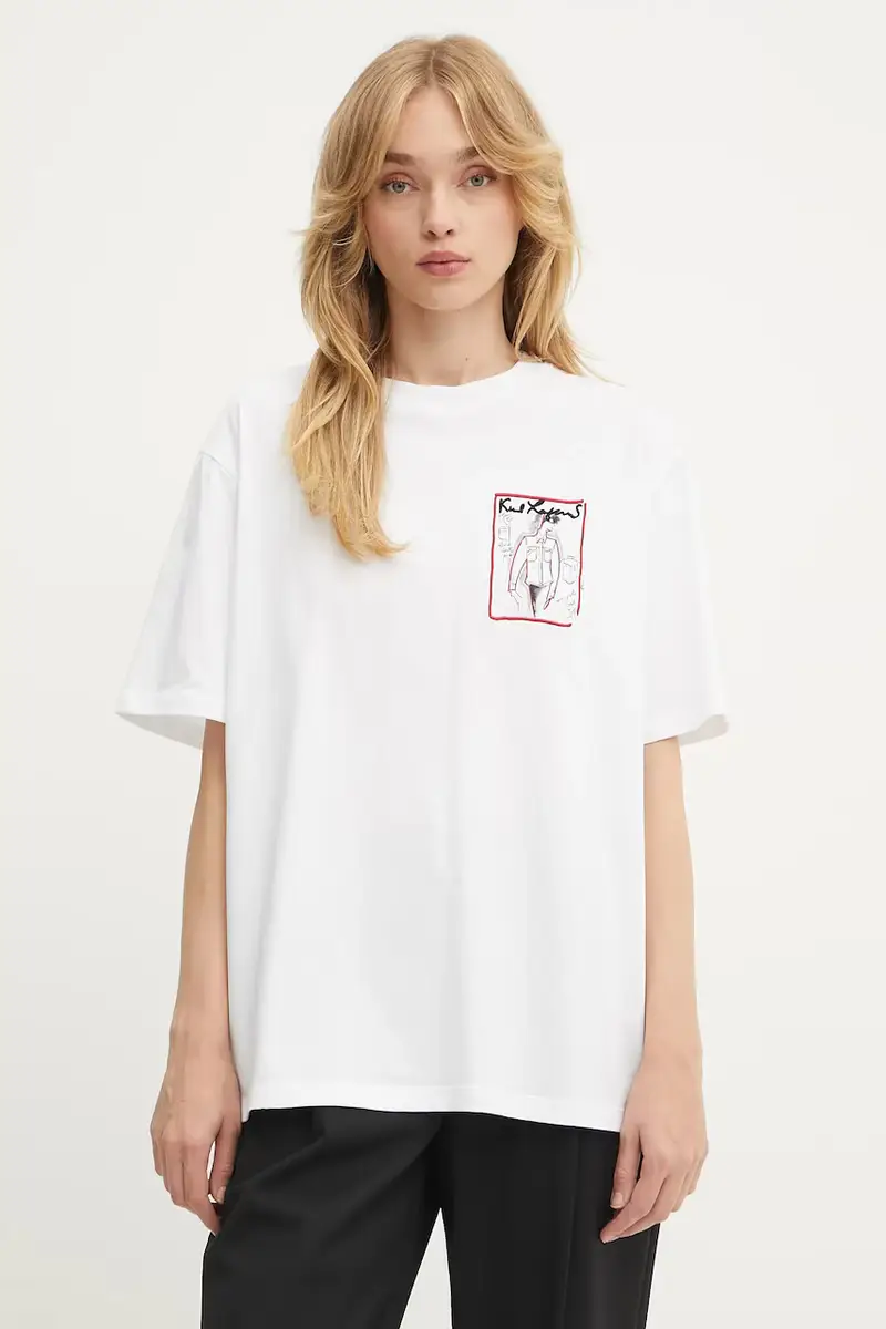 Karl Lagerfeld T-shirt Donna Bianco 3243146