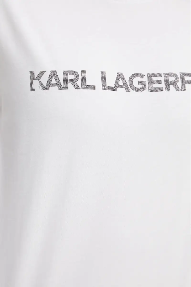 Karl Lagerfeld T-shirt Donna Bianco 2885724 miniatura 5