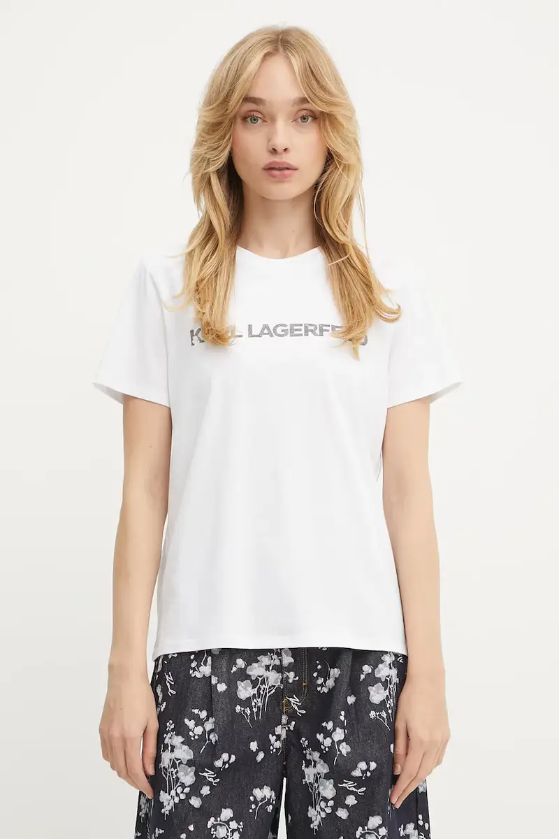 Karl Lagerfeld T-shirt Donna Bianco 2885724