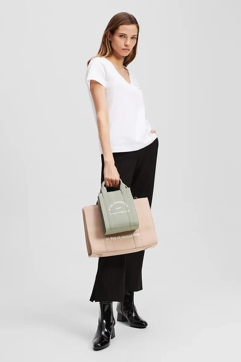 Karl Lagerfeld T-shirt Donna Bianco 3301993 miniatura 4