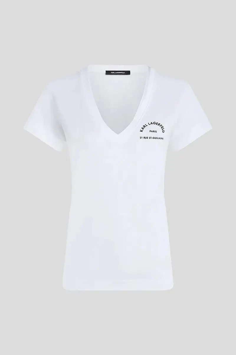 Karl Lagerfeld T-shirt Donna Bianco 3301993 miniatura 5