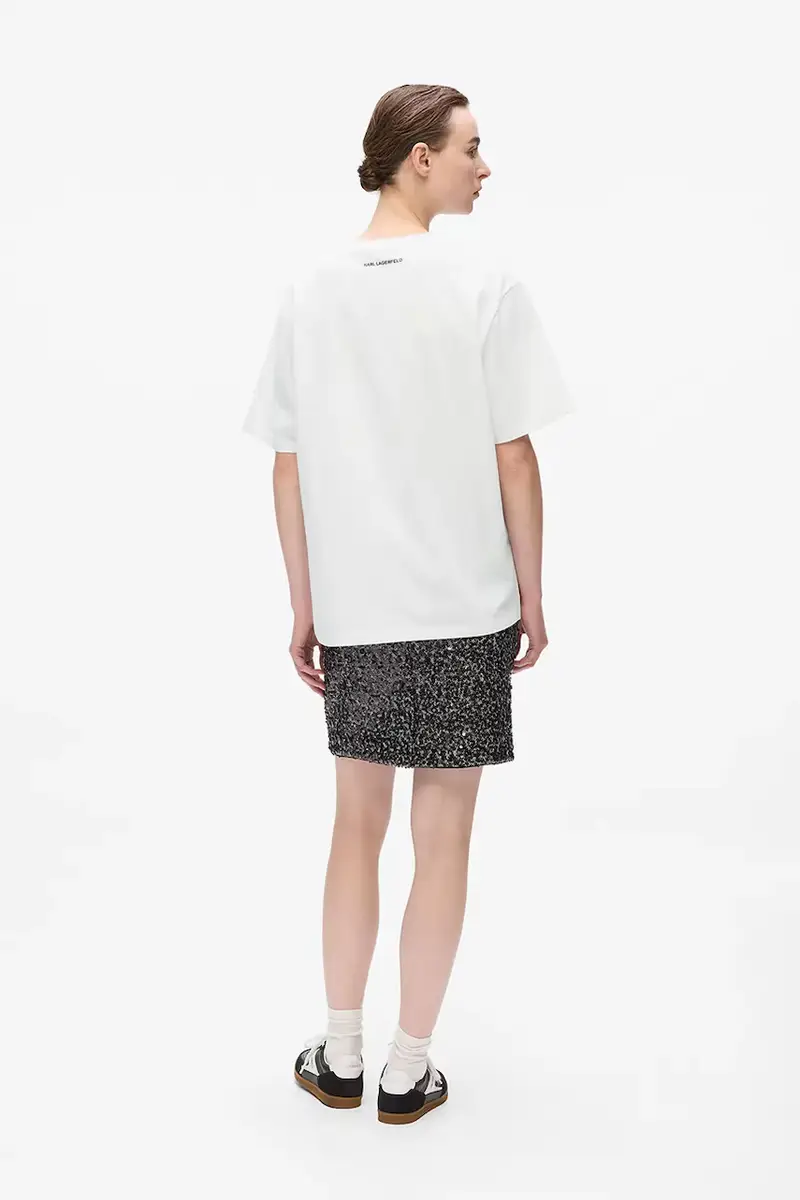 Karl Lagerfeld T-shirt Donna Bianco 3243367 miniatura 2