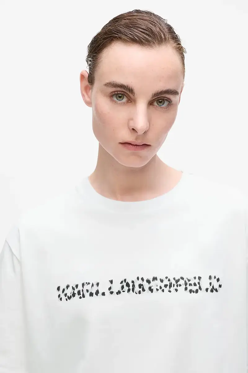 Karl Lagerfeld T-shirt Donna Bianco 3243367 miniatura 3