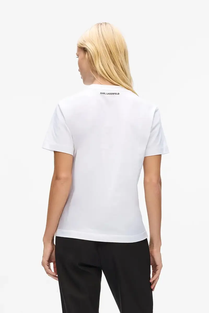 Karl Lagerfeld T-shirt Donna Bianco 3243286 miniatura 2