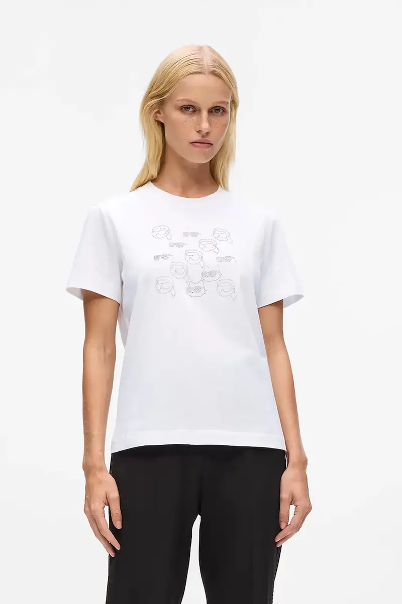 Karl Lagerfeld T-shirt Donna Bianco 3243286