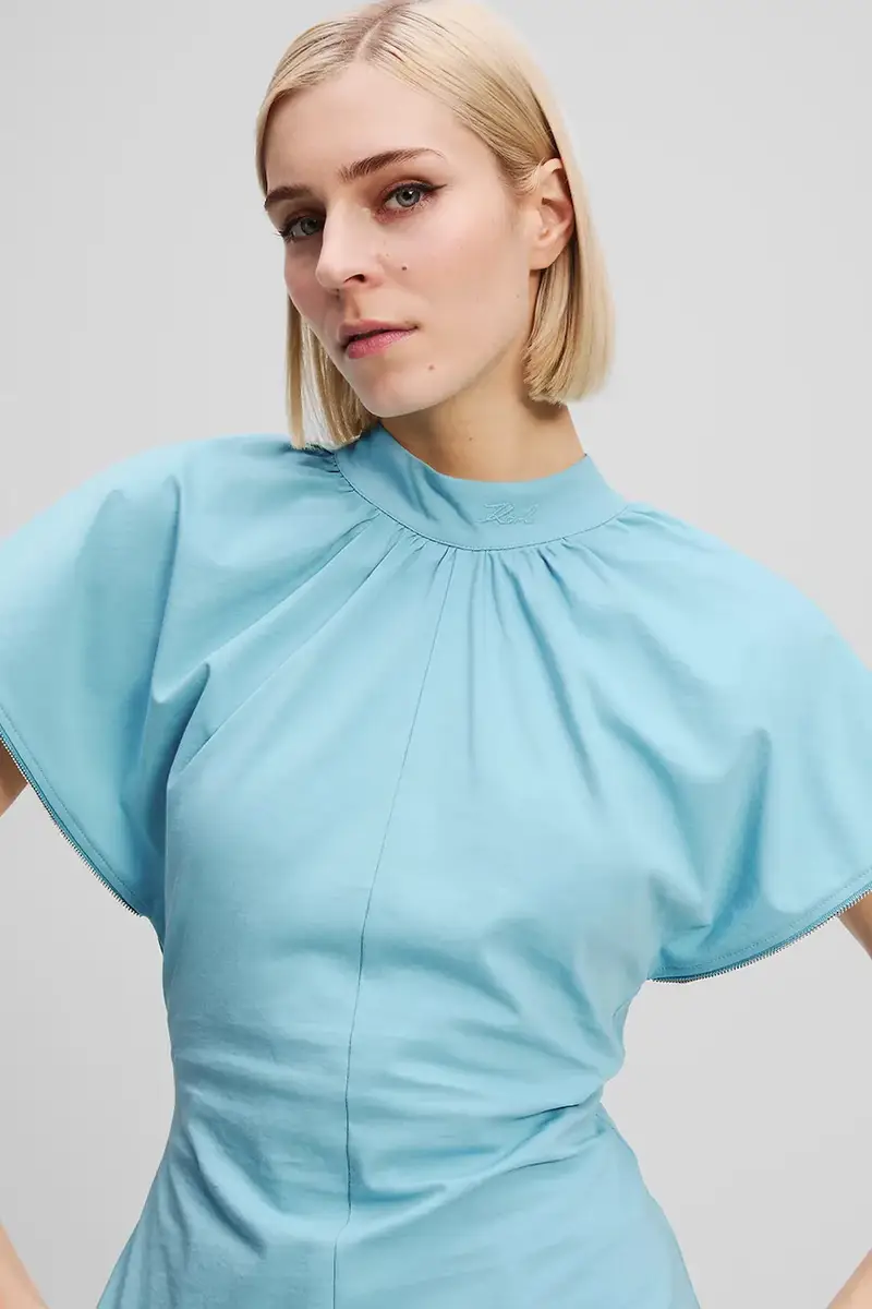 Karl Lagerfeld T-shirt Donna Blu 2885918 miniatura 3