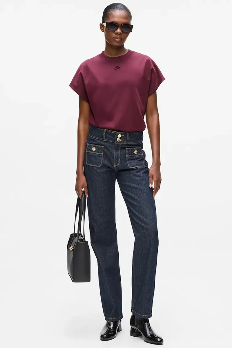 Karl Lagerfeld T-shirt Donna Multicolore 3597859 miniatura 4