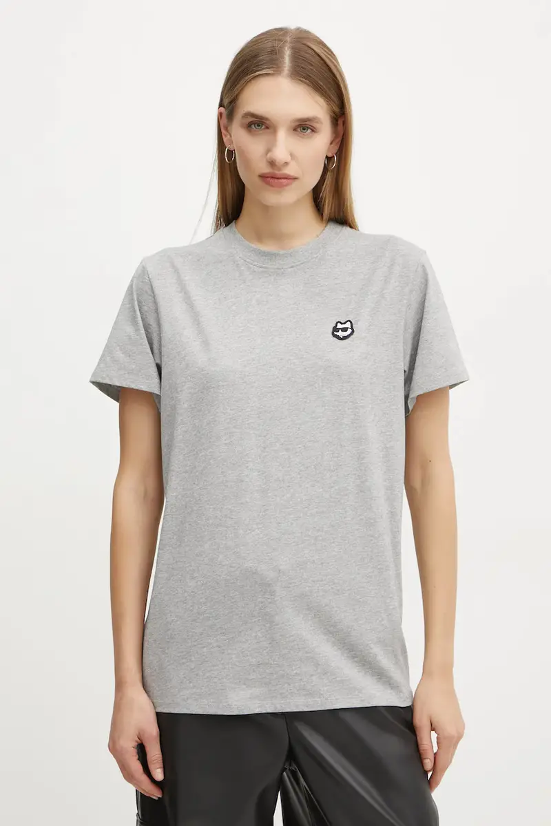 Karl Lagerfeld T-shirt Donna Grigio 3527487