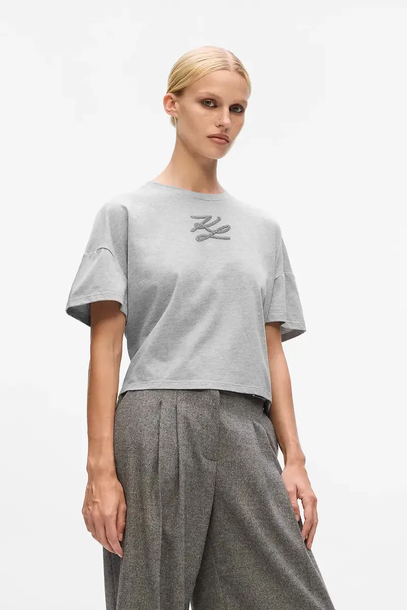 Karl Lagerfeld T-shirt Donna Grigio 3611583
