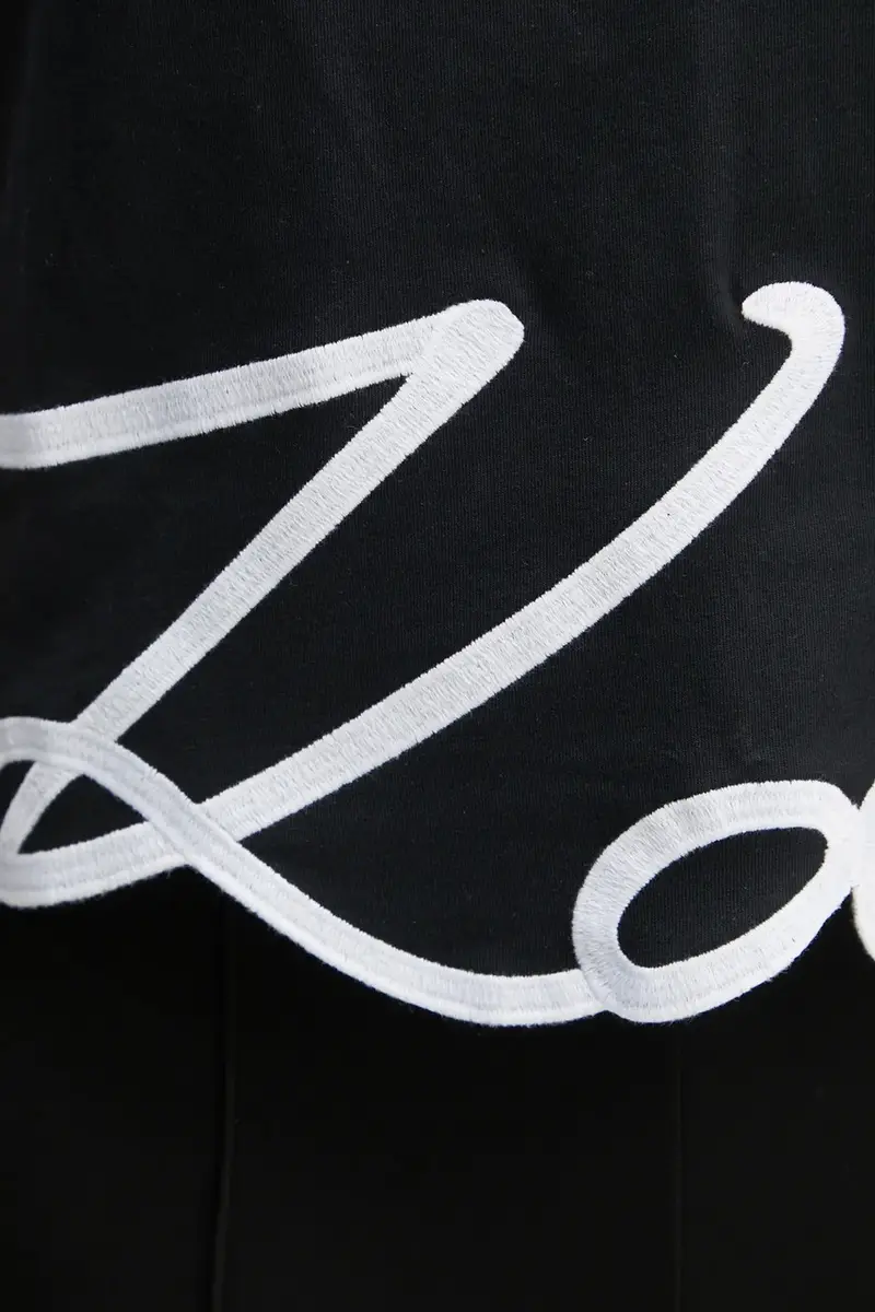 Karl Lagerfeld T-shirt Donna Nero 3327186 miniatura 5