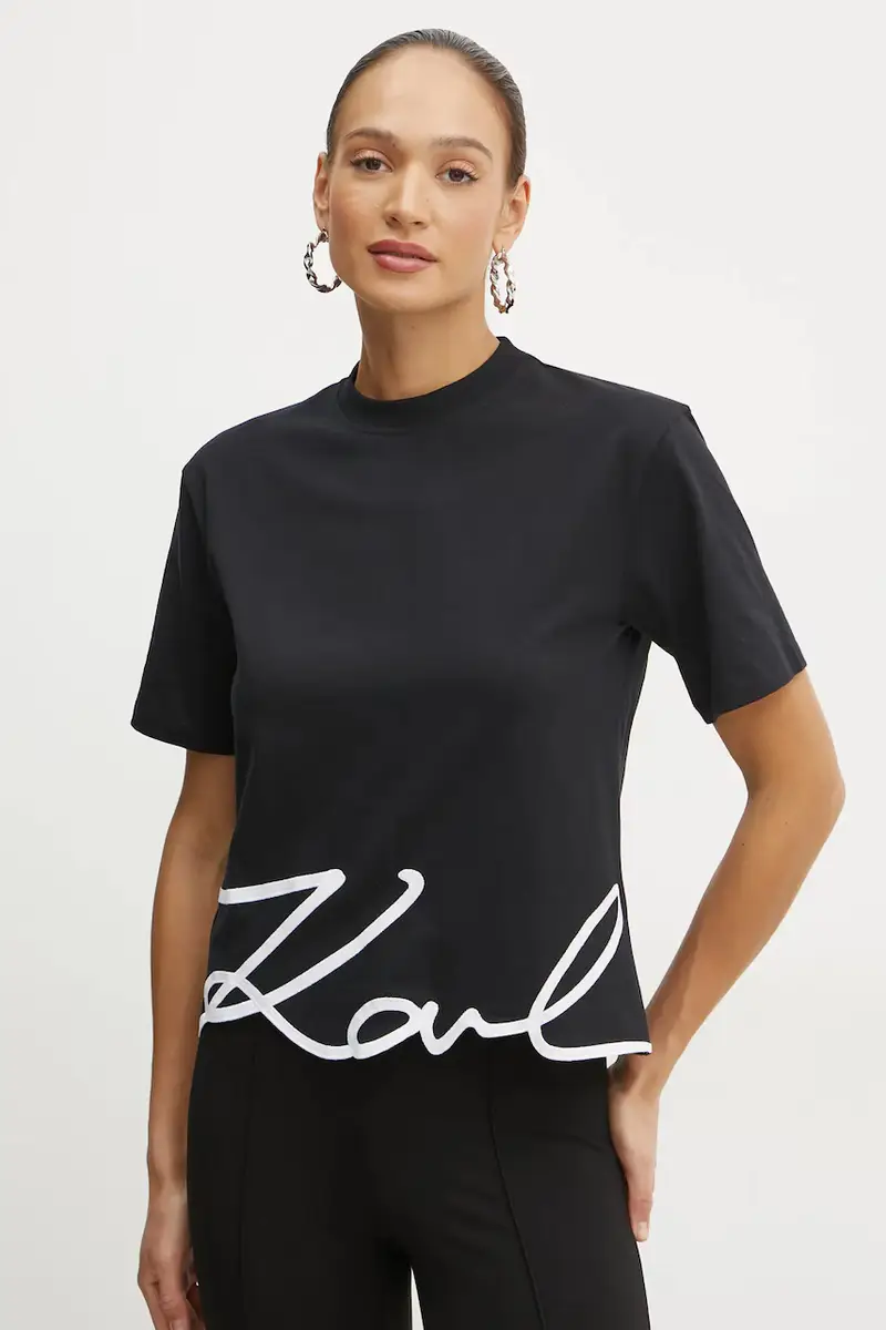 Karl Lagerfeld T-shirt Donna Nero 3327186