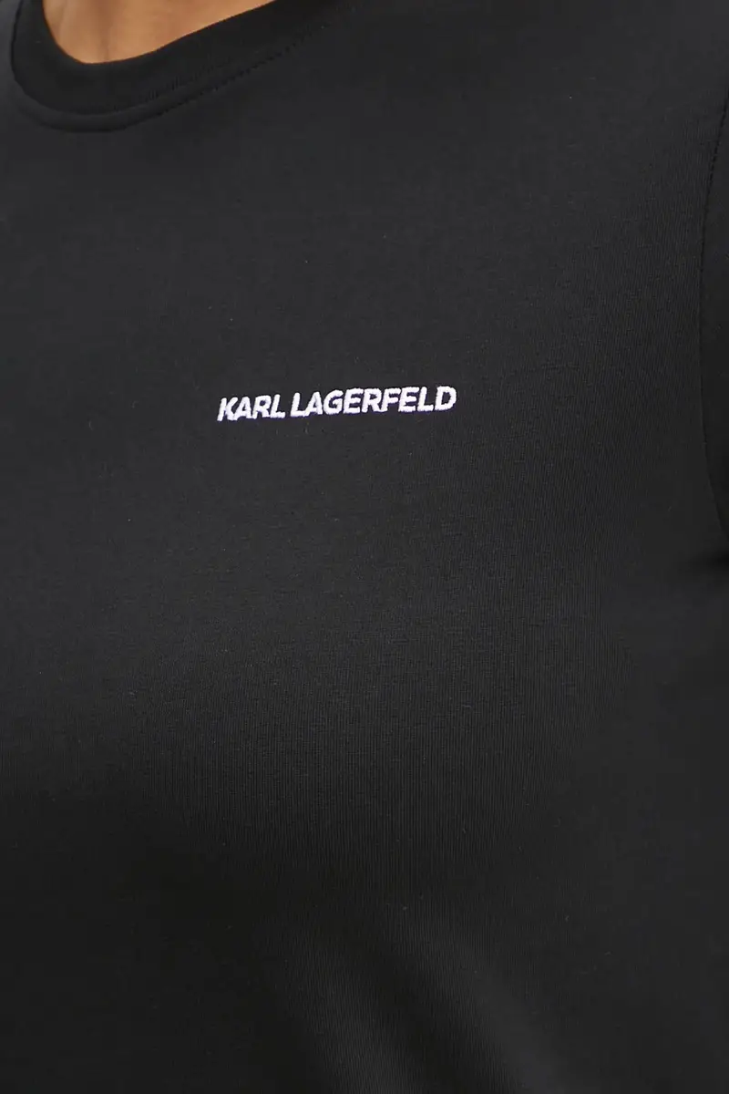 Karl Lagerfeld T-shirt Donna Nero 3527618 miniatura 5