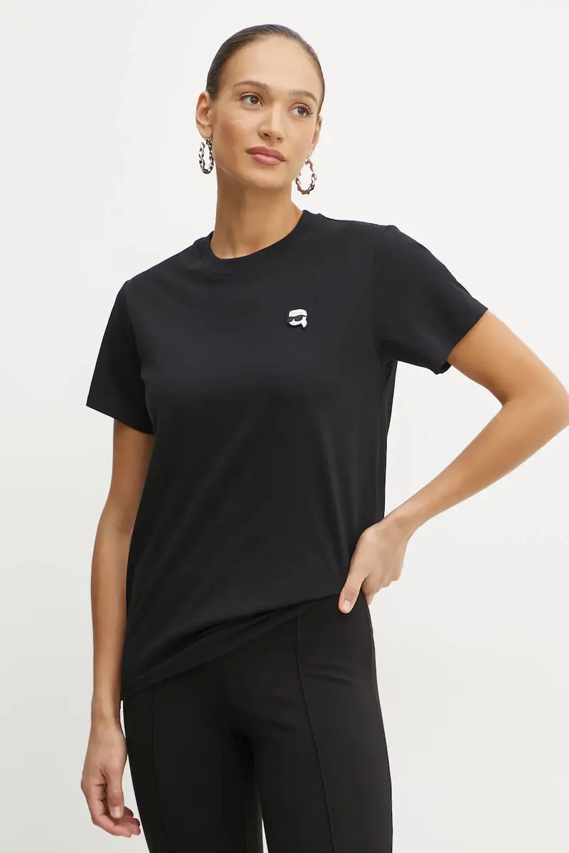 Karl Lagerfeld T-shirt Donna Nero 2470521