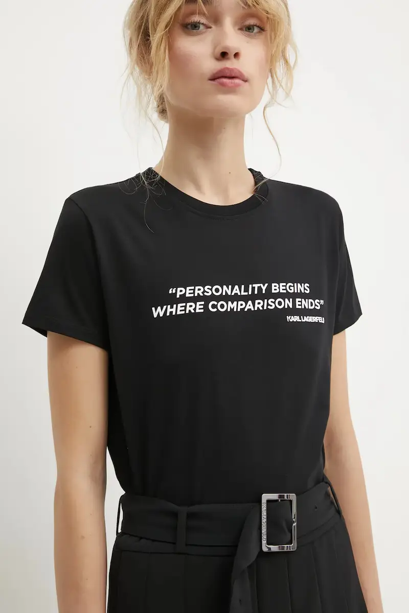 Karl Lagerfeld T-shirt Donna Nero 3627090