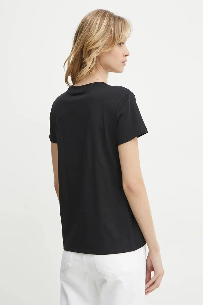 Karl Lagerfeld T-shirt Donna Nero 3327302 miniatura 3