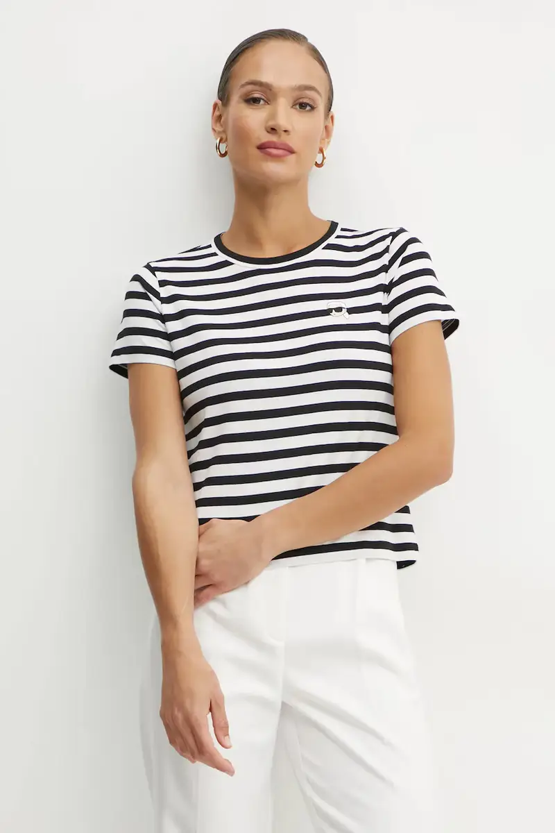 Karl Lagerfeld T-shirt Donna Nero 3262654
