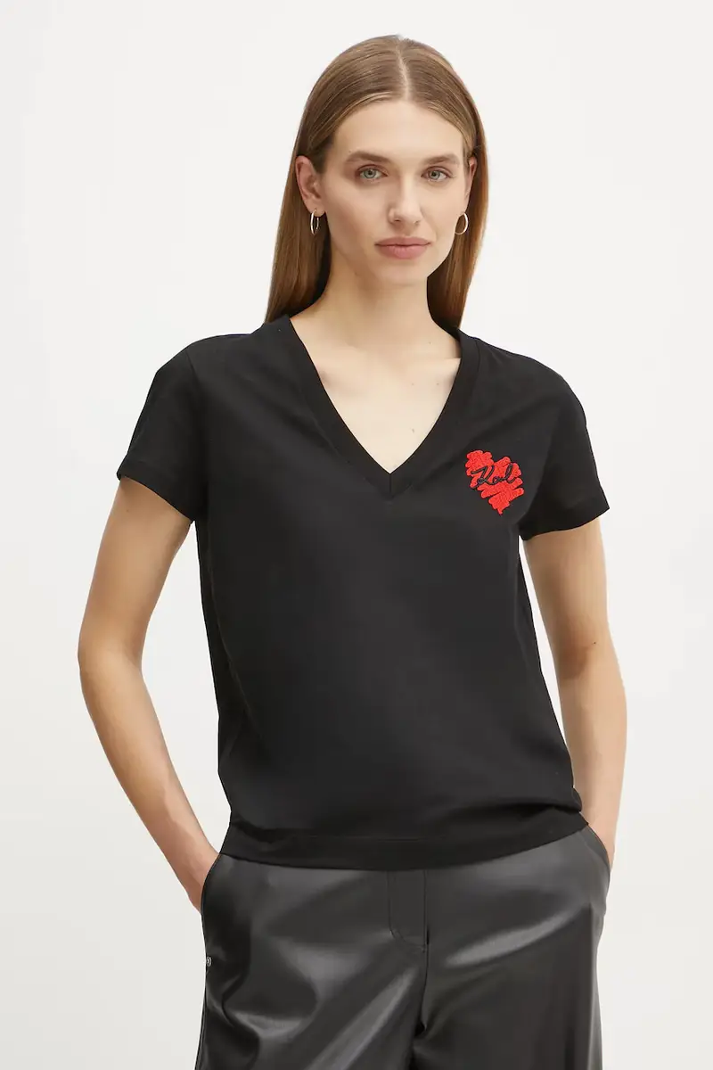 Karl Lagerfeld T-shirt Donna Nero 3627151