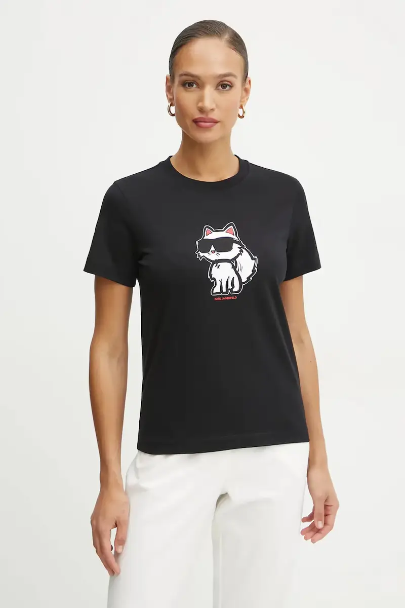 Karl Lagerfeld T-shirt Donna Nero 3527638