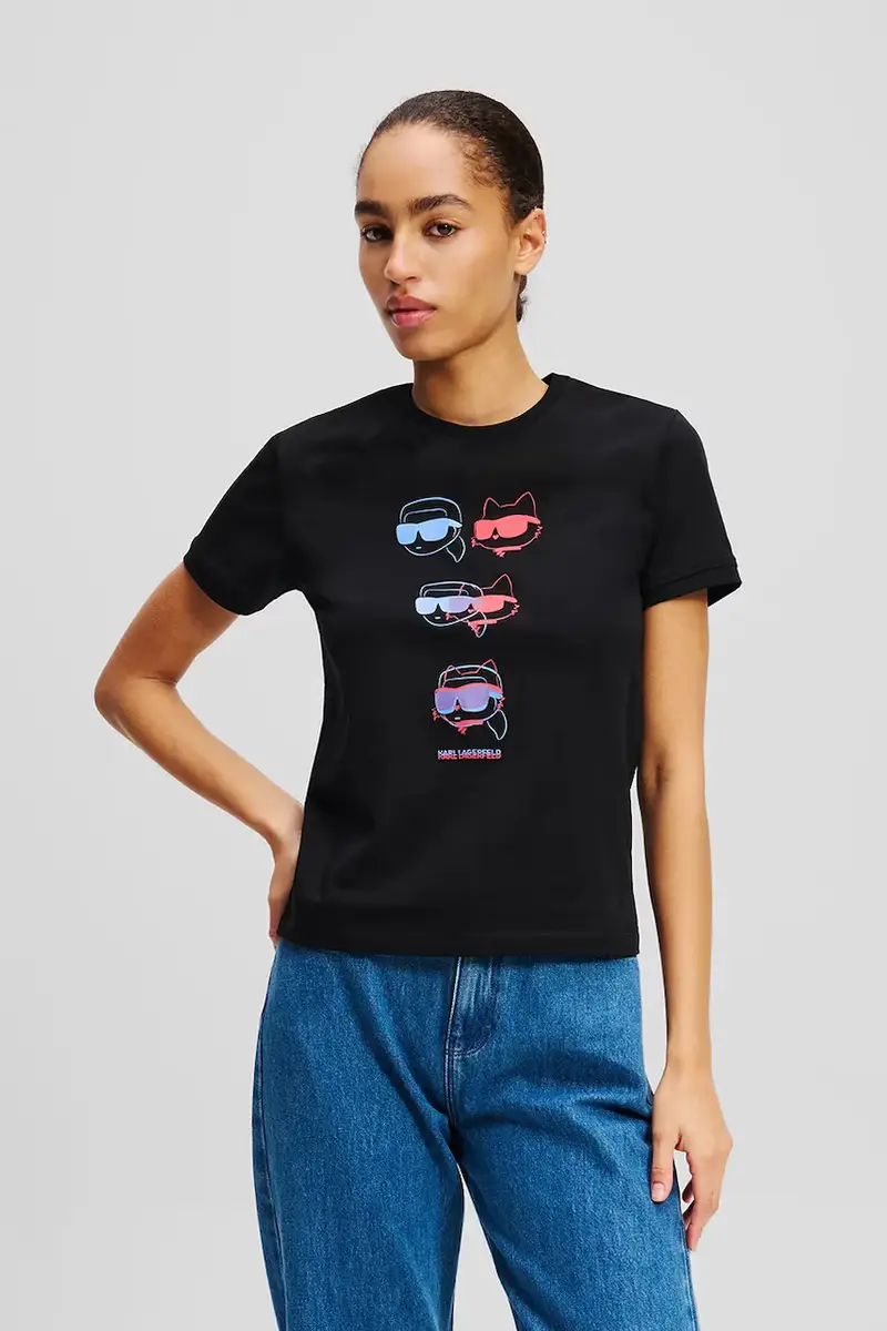 Karl Lagerfeld T-shirt Donna Nero 3263344