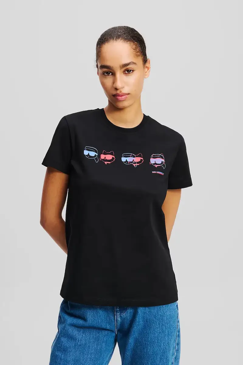 Karl Lagerfeld T-shirt Donna Nero 3527674