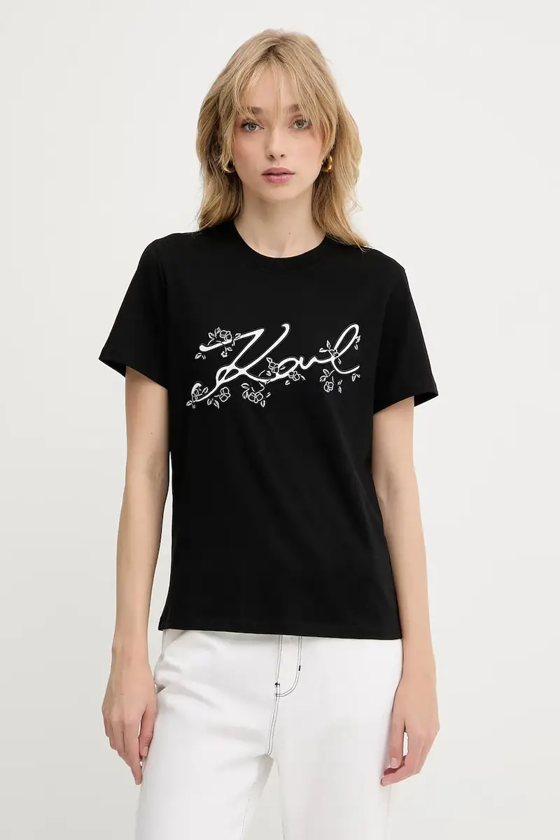 Karl Lagerfeld T-shirt Donna Nero 3263955