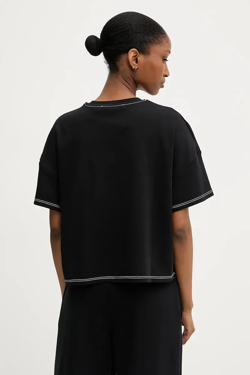 Karl Lagerfeld T-shirt Donna Nero 3264199 miniatura 3