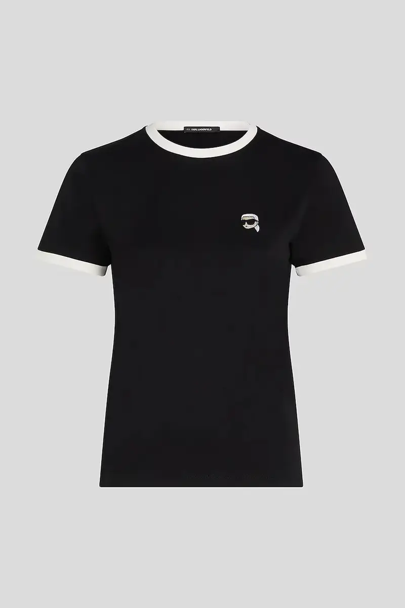 Karl Lagerfeld T-shirt Donna Nero 3263693 miniatura 5