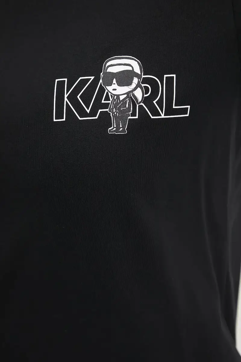 Karl Lagerfeld T-shirt Donna Nero 3263996 miniatura 5