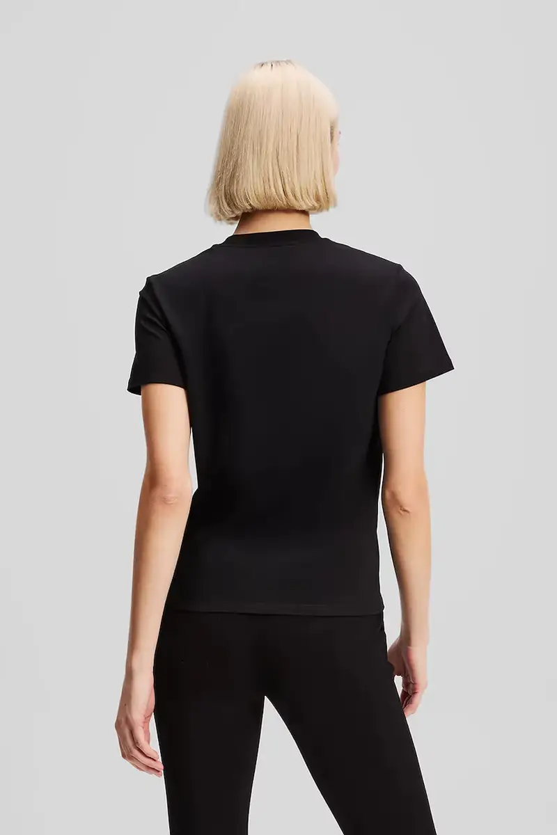 Karl Lagerfeld T-shirt Donna Nero 2890027 miniatura 2