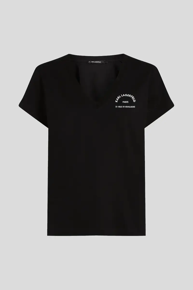 Karl Lagerfeld T-shirt Donna Nero 2889943 miniatura 5