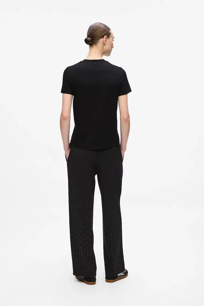 Karl Lagerfeld T-shirt Donna Nero 3648488 miniatura 2