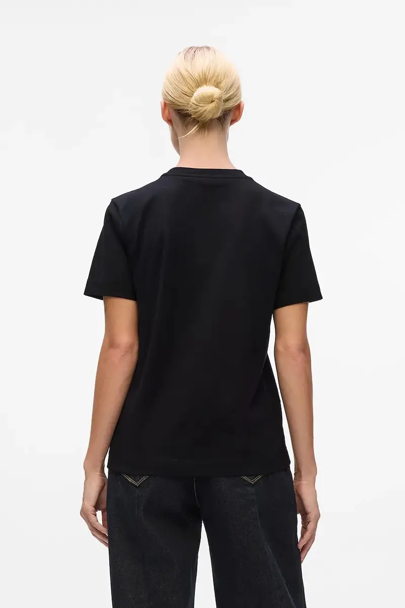 Karl Lagerfeld T-shirt Donna Nero 3275847 miniatura 2