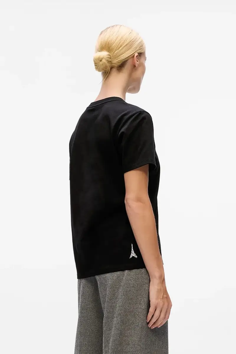 Karl Lagerfeld T-shirt Donna Nero 3275721 miniatura 2