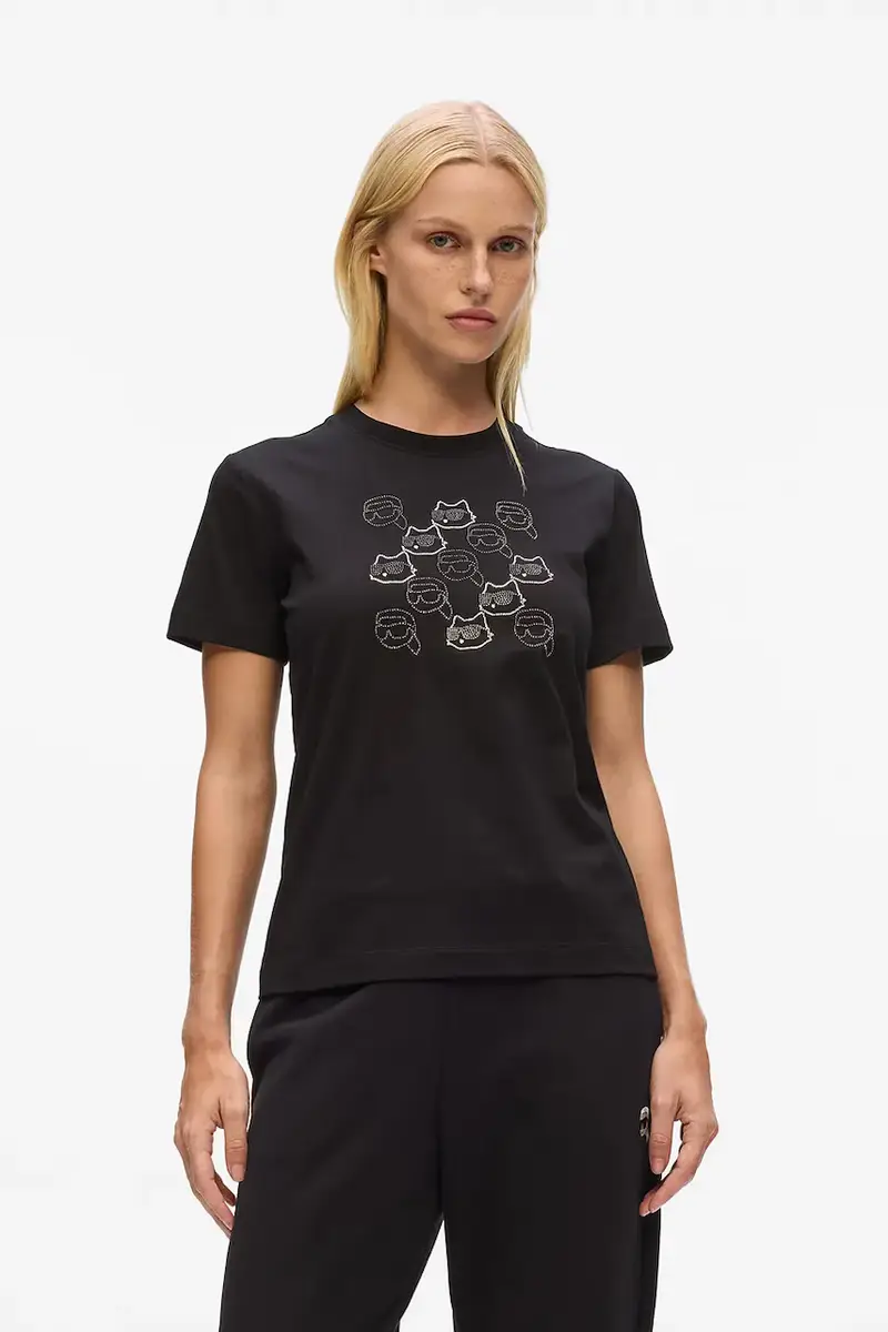 Karl Lagerfeld T-shirt Donna Nero 3275745