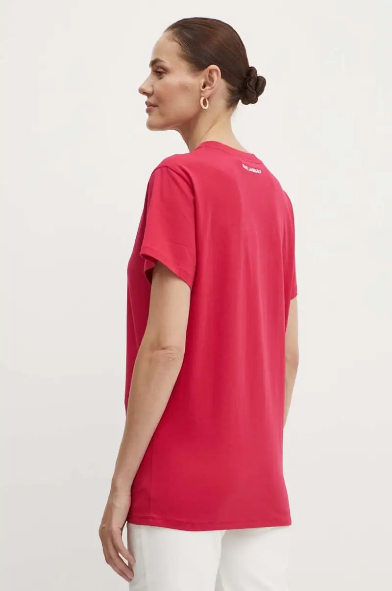 Karl Lagerfeld T-shirt Donna Rosa 3157811 miniatura 3