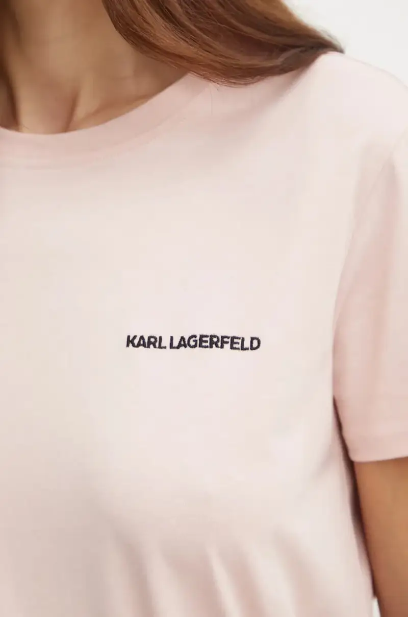 Karl Lagerfeld T-shirt Donna Rosa 3338353 miniatura 5