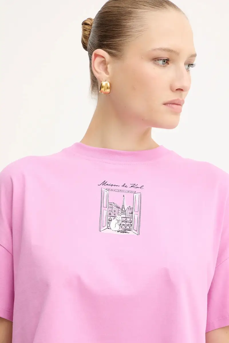 Karl Lagerfeld T-shirt Donna Rosa 3276393 miniatura 4
