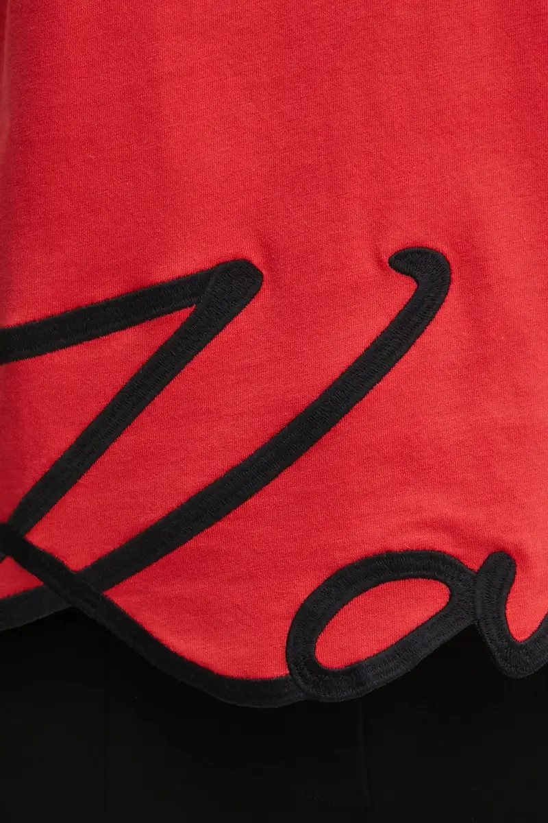 Karl Lagerfeld T-shirt Donna Rosso 3348423 miniatura 5