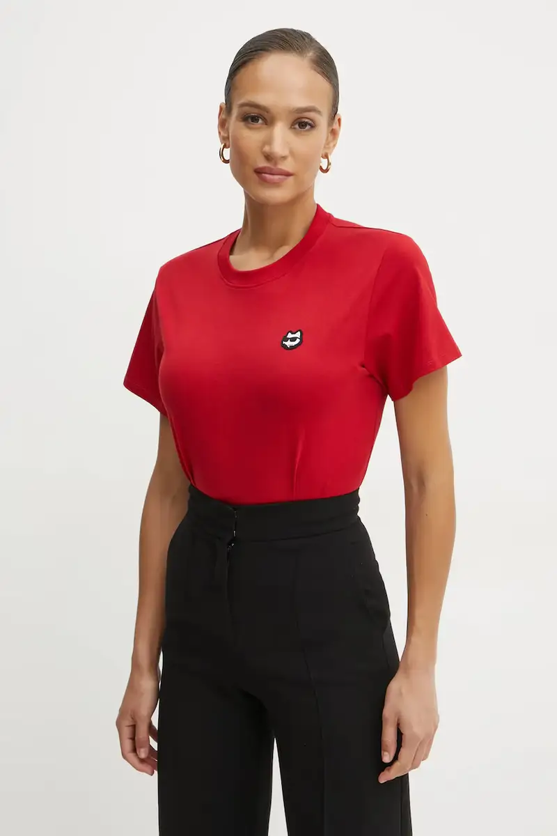Karl Lagerfeld T-shirt Donna Rosso 3527720