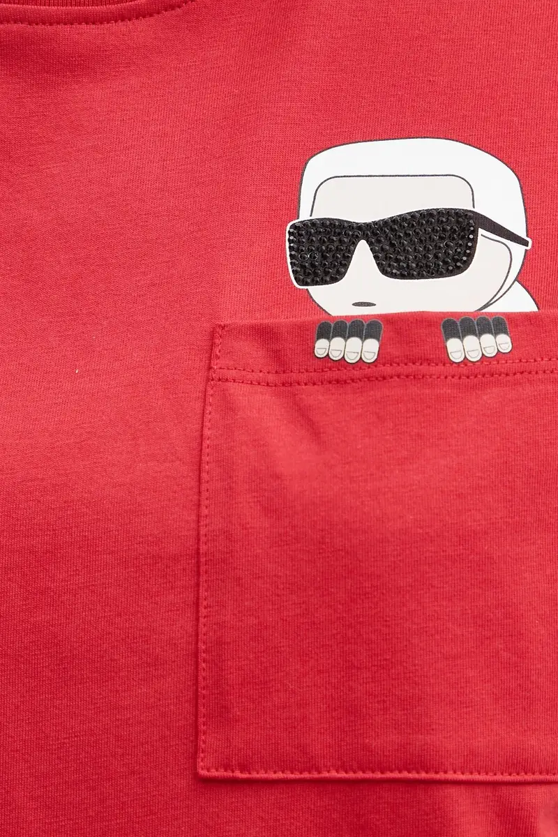 Karl Lagerfeld T-shirt Donna Rosso 3527718 miniatura 5