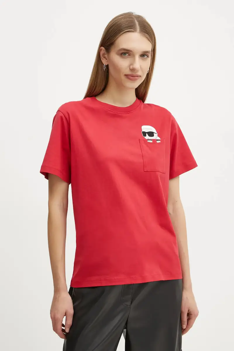 Karl Lagerfeld T-shirt Donna Rosso 3527718