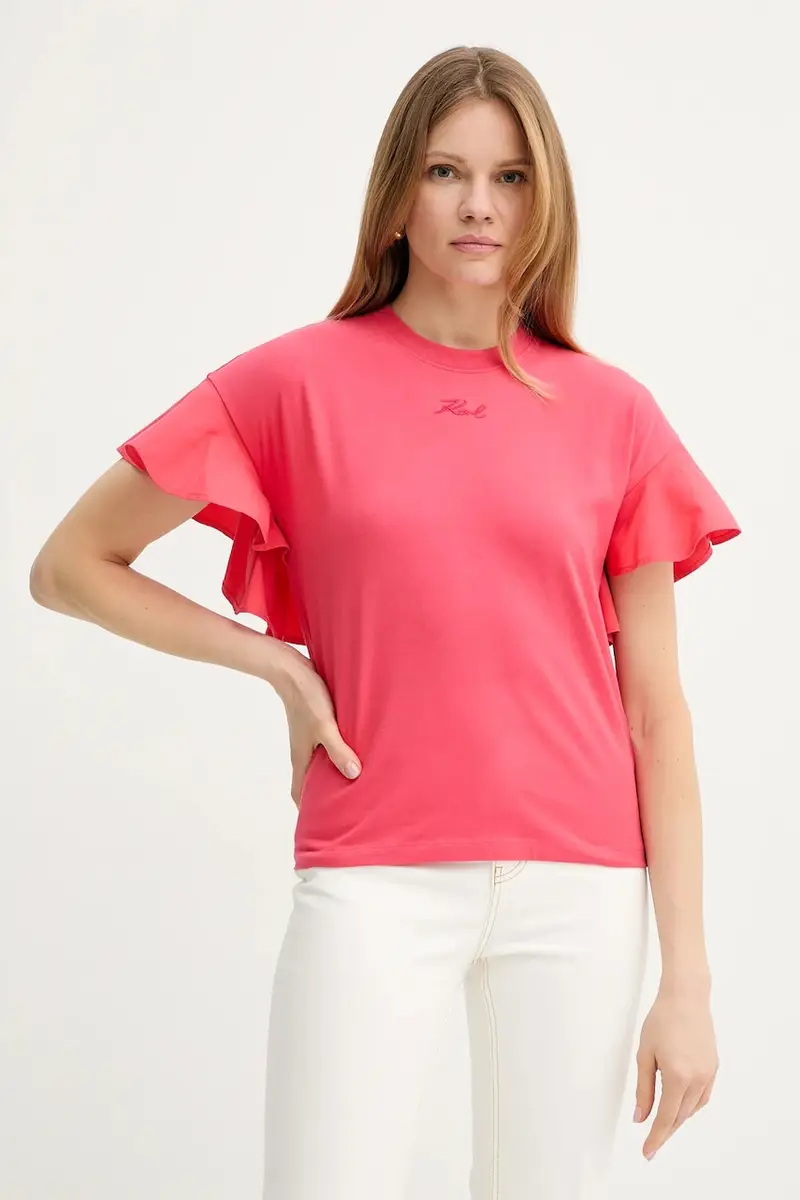 Karl Lagerfeld T-shirt Donna Rosso 2234386
