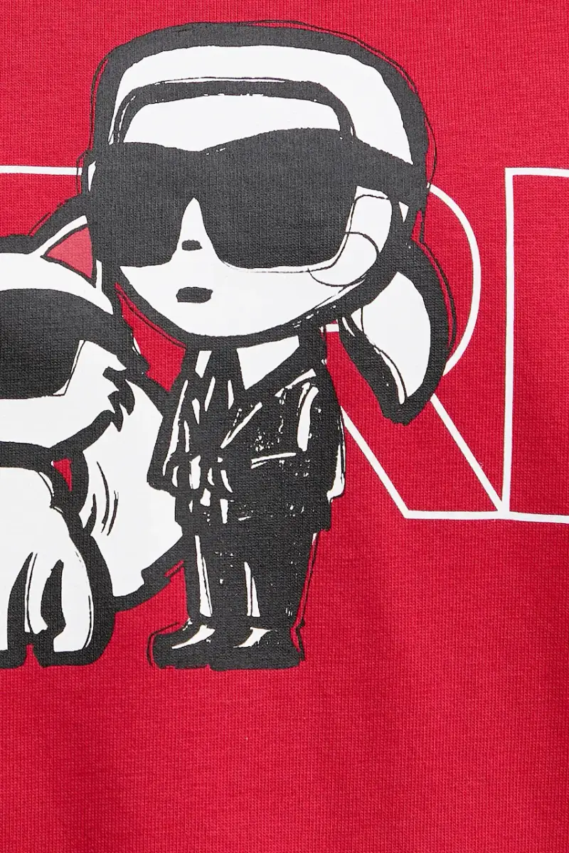 Karl Lagerfeld T-shirt Donna Rosso 3276453 miniatura 5