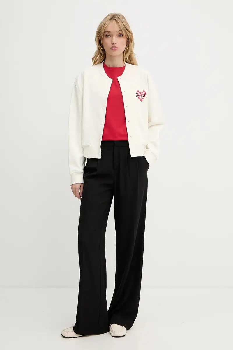 Karl Lagerfeld T-shirt Donna Rosso 3276452 miniatura 2