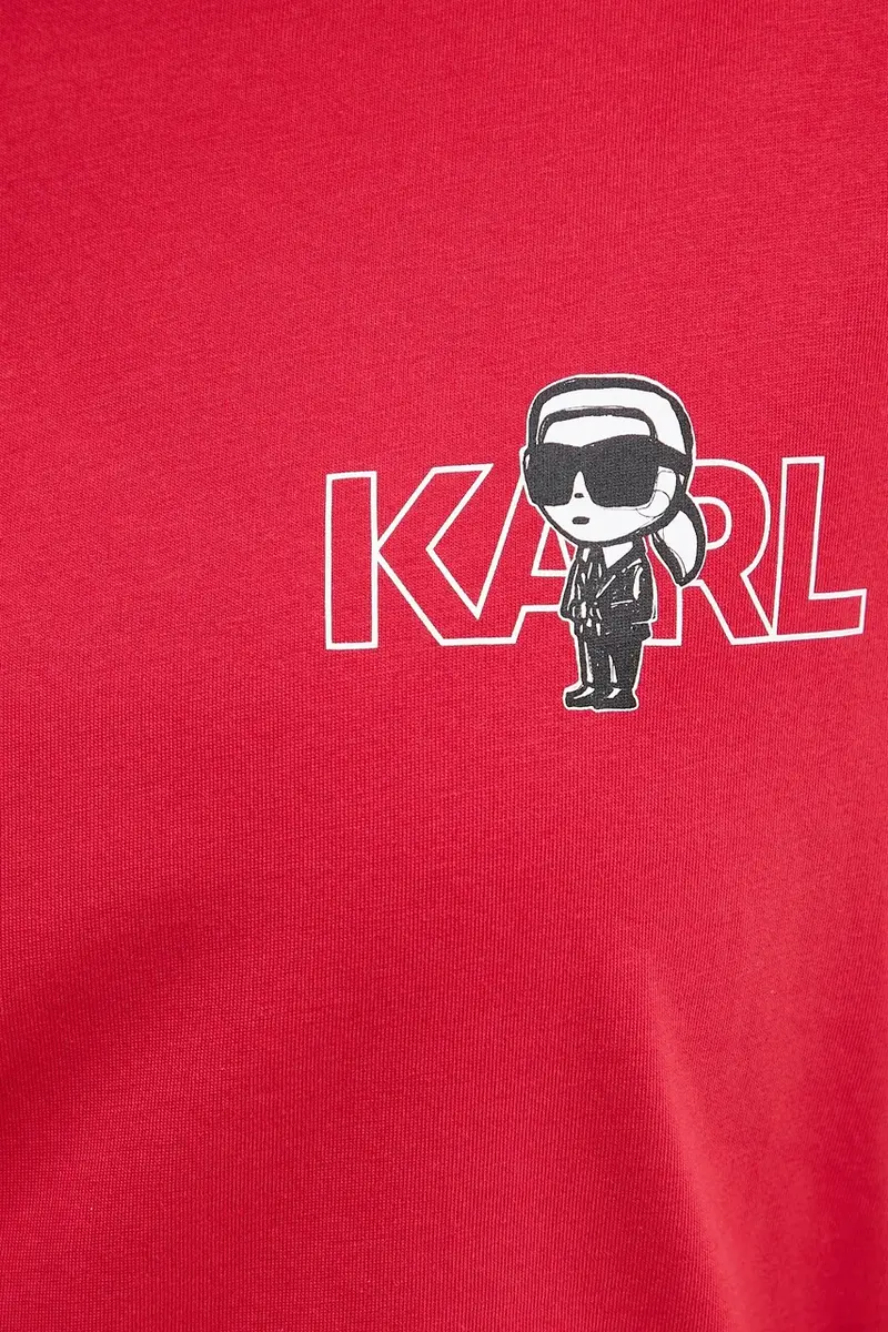 Karl Lagerfeld T-shirt Donna Rosso 3276452 miniatura 5