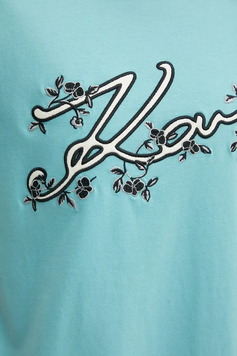 Karl Lagerfeld T-shirt Donna Turchese 2890771 miniatura 5